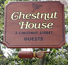 Chestnut House sign